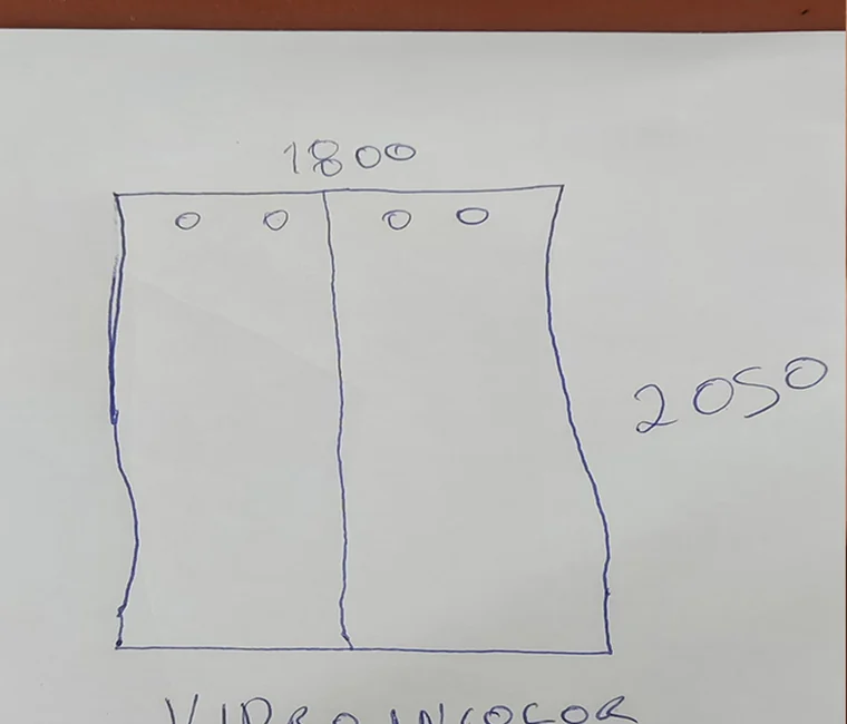 Rascunho de projeto de vidro
