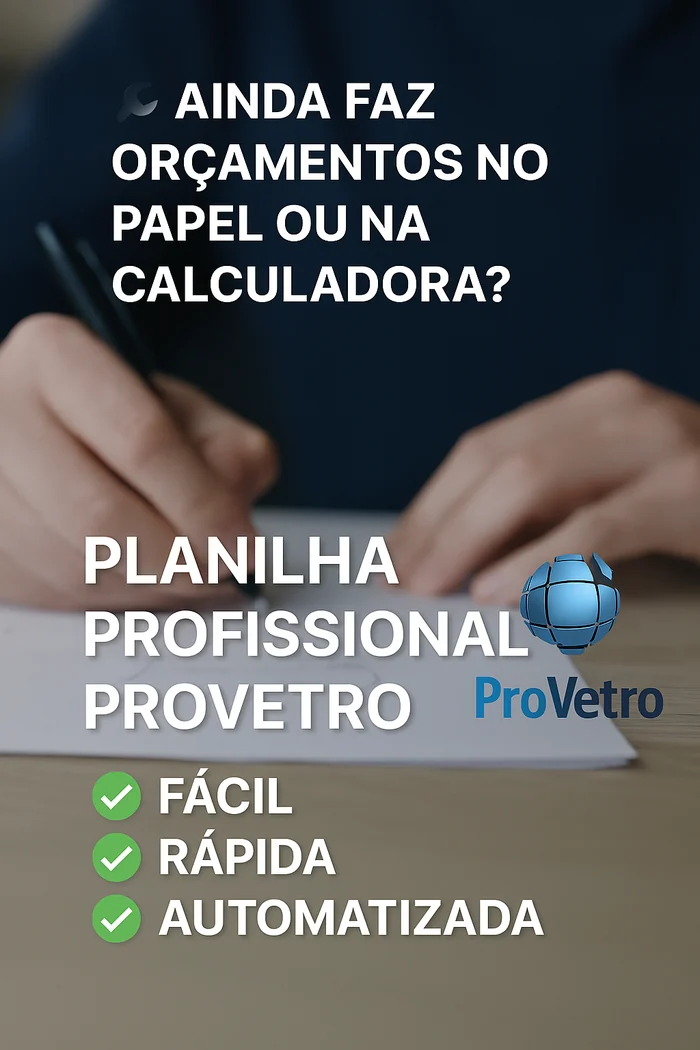 Planilha profissional ProVetro